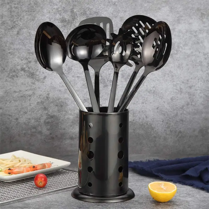 Набор посуды из нержавеющей стали разноцветная термостойкая антипригарная