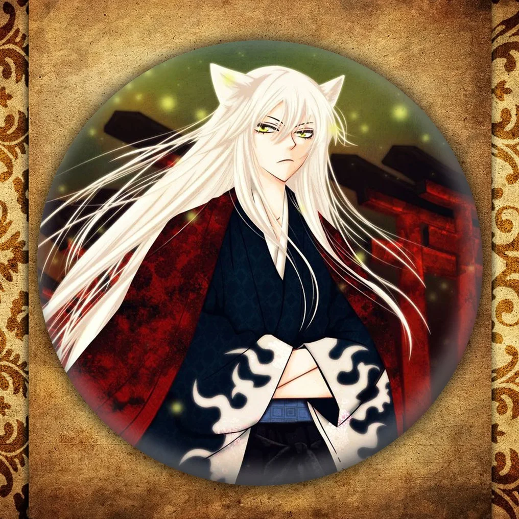 Короткая футболка с героями из японского аниме головоломка поцелуй бейдж