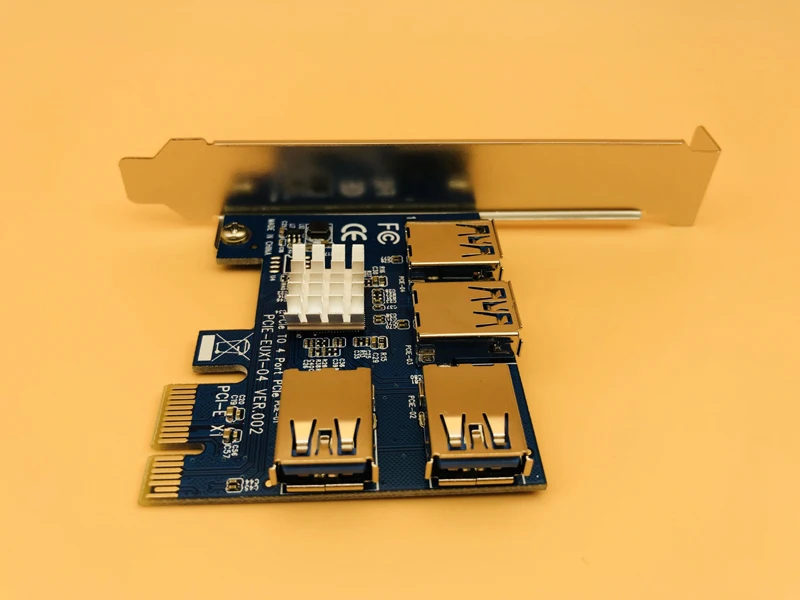 Лидер продаж PCI Express E 1x до 16x1 4 PCIE Райзер карта USB 3 0 слот множитель концентратор