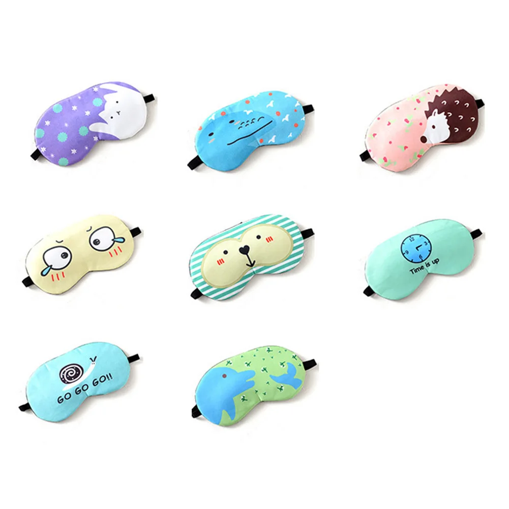

Men Women Summer Sleep Mask Eyepatch Rest Travel Relax Aid Blindfold Ice Cover Cute Pattern Eye Patch Sleeping Eyeshade Health99