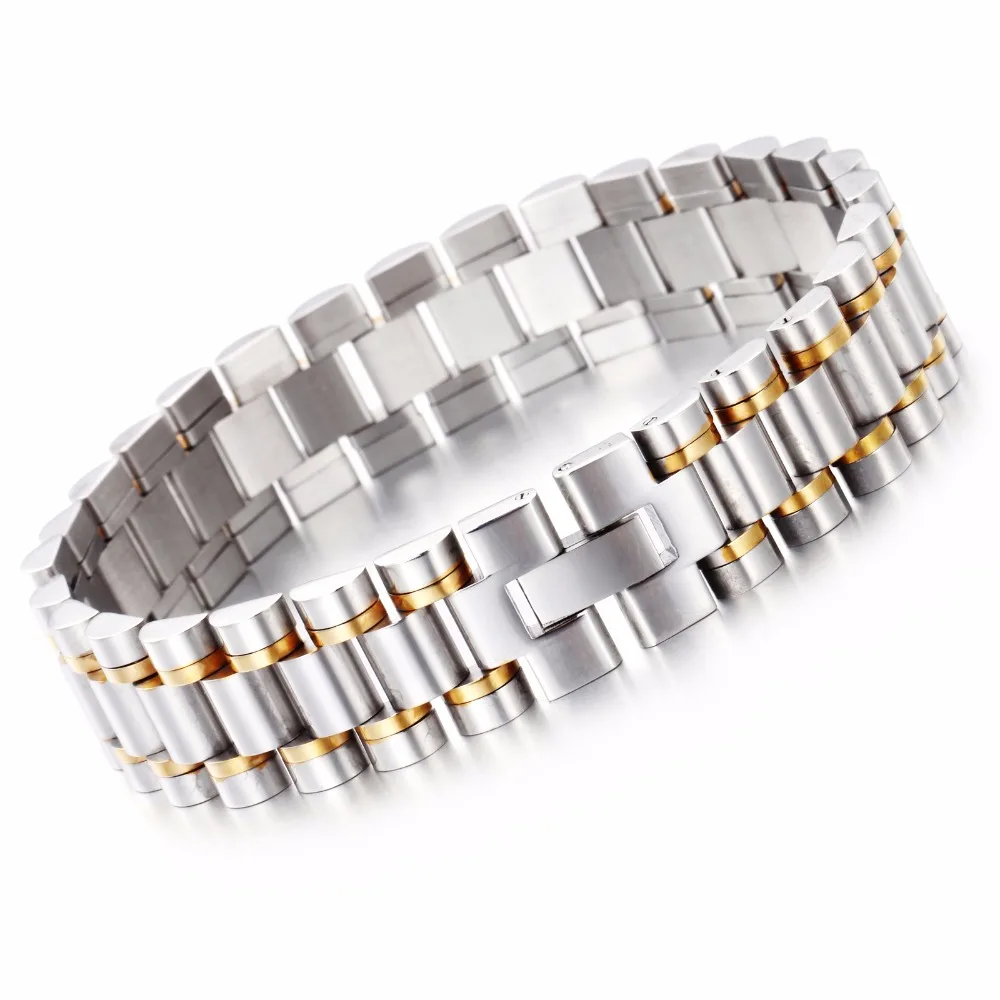 316L Titanium Stainless Steel Men's Punk Fashion Charms Bracelet &amp Bangles Chic Hand Chain Wrist Band Men Jewelry Pulseras Gift |