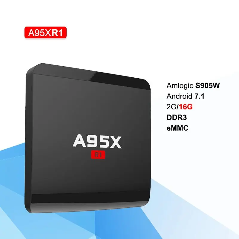 A95X R1 Android 7.1 1G/2G 8G/16G TV BOX Amlogic S905W Box Quad Core 4K Wifi Smart Media Player |