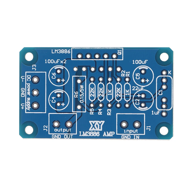 61 мм x 37 мм DC+ 20-28 в 68 Вт LM3886 TF усилитель мощности платы Hi-Fi PCB параллельная голая плата