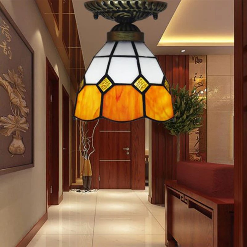 LED Tiffanylampe средиземноморская Тиффани лампа-Русалка AC 110/220V E27 оболочка лампа для