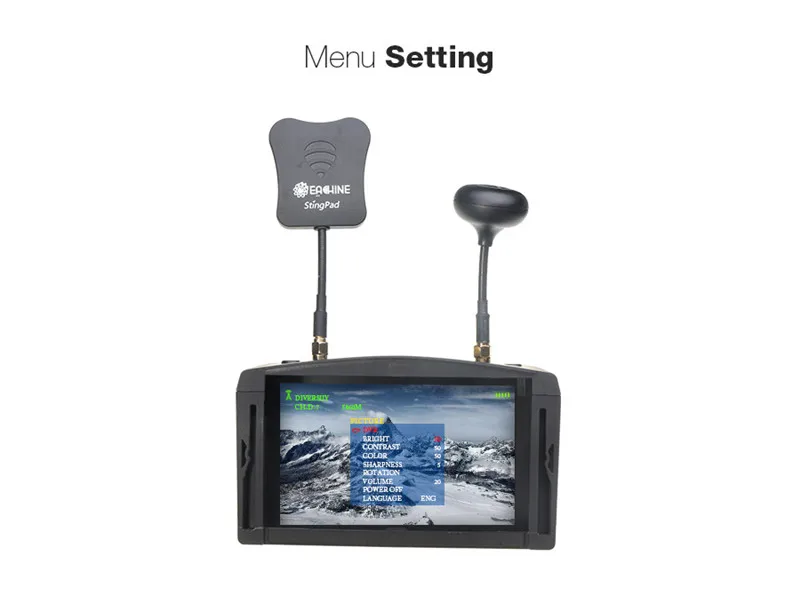Eachine EV800D 5,8G 40CH разнообразие FPV очки 5 дюймов 800*480 видео гарнитура HD DVR встроенный аккумулятор для RC моделей FPV