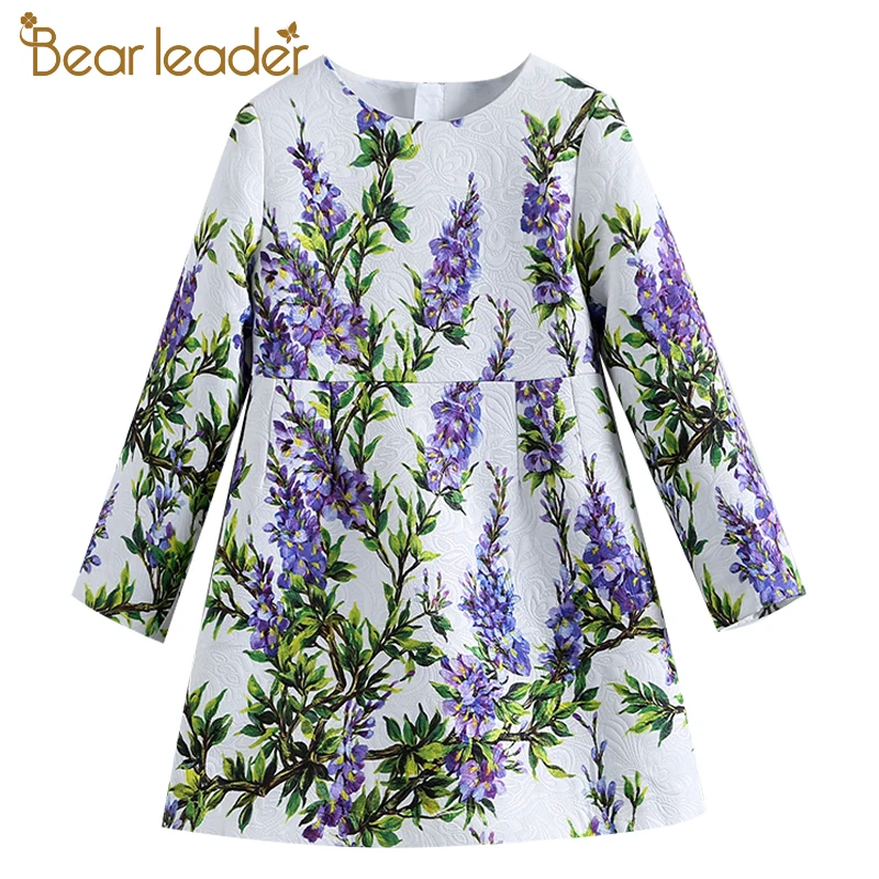 Bear Leader/2019 г. Новая детская одежда в европейском и американском стиле платья с