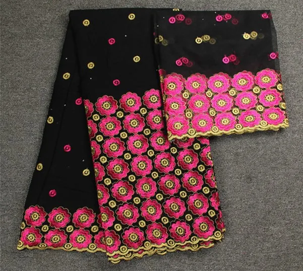 Вышитые Дубай швейцарская вуаль кружева 100% хлопчатобумажная ткань 2018 простой