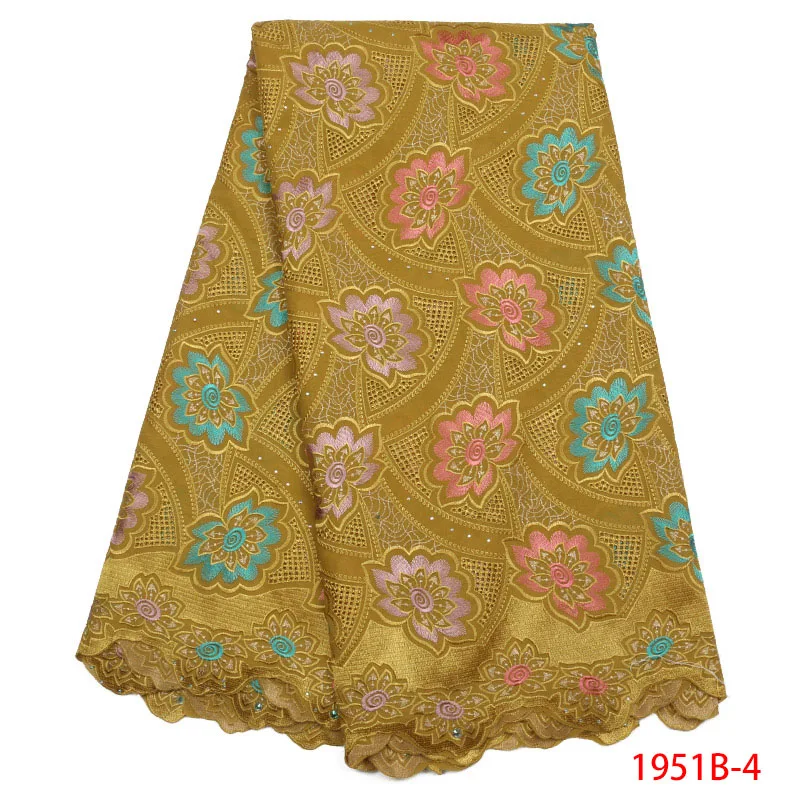 2019 высокое качество Африканская Хлопковая кружевная ткань красивая вышивка