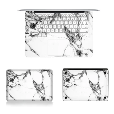 Белая мраморная серия, наклейка для ноутбука s для Macbook Air Pro retina 11 12 13 15, супертонкая защитная наклейка для ноутбука всего тела - Цвет: Option 1