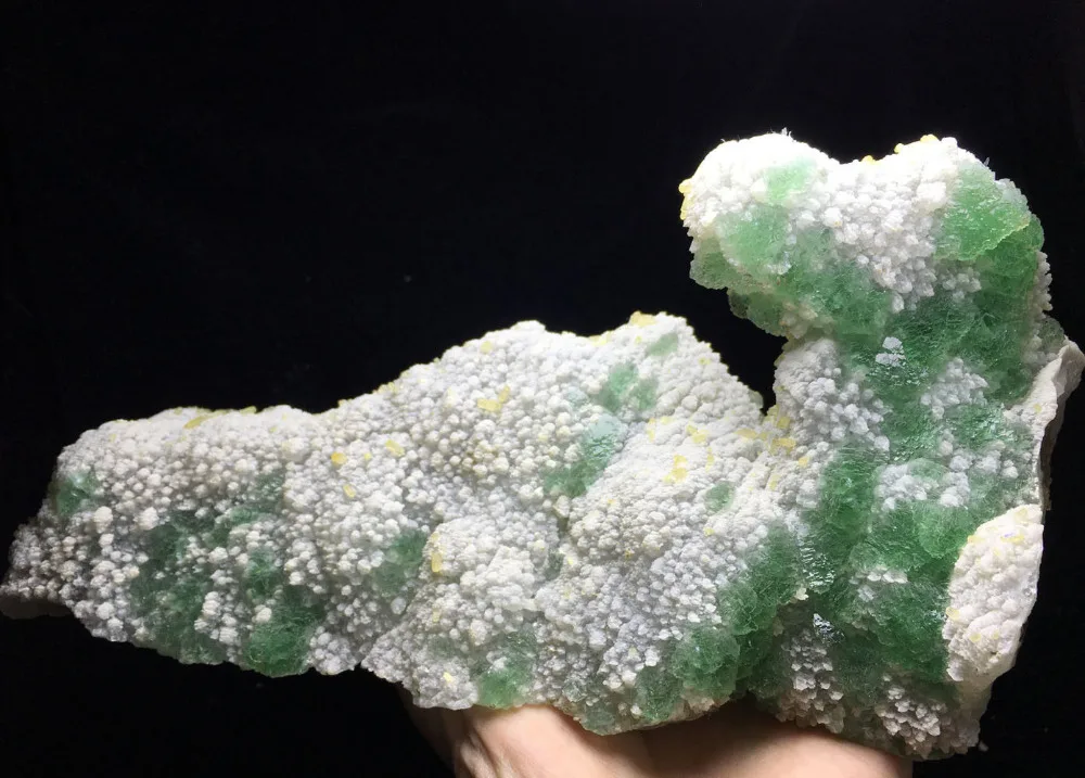 1573 г Натуральная Зеленая флюоритовая Хрустальная скопление минеральных