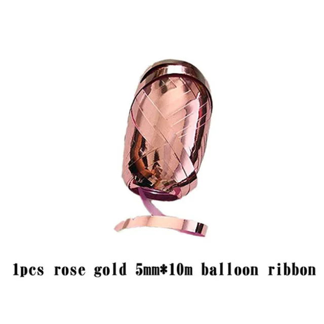 1pc ribbon Шар цвета розового золота Сердце Звезда фольга набор Конфетти День Рождения шар юбилей Свадебные украшения Свадебный Подарок для ребенка - Цвет: 1pc ribbon