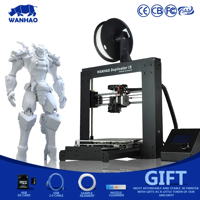 Китай лидер продаж дубликатор I3 V2.1 Wanhao 3D печать размер 200*200*180 мм цифровой принтер