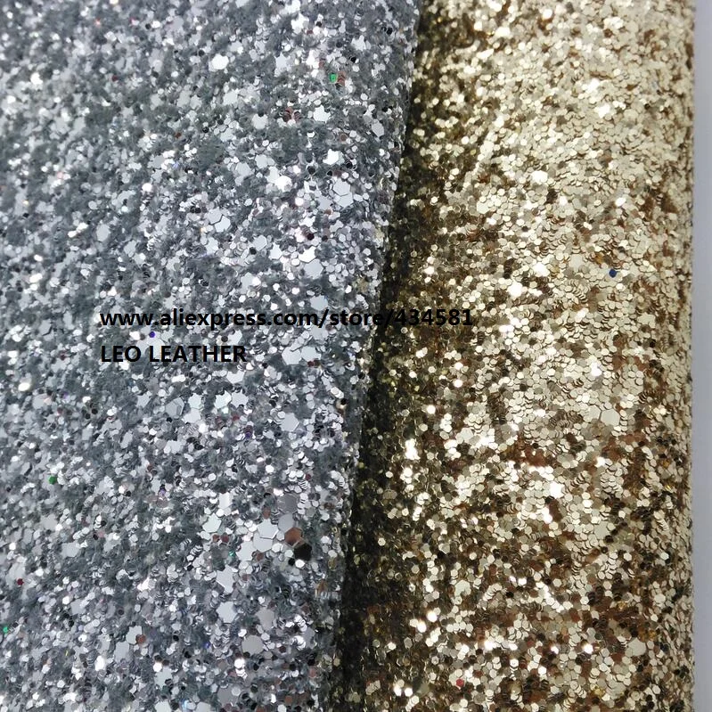 4 PCS A4 SIZE (21x29cm) Chunky Glitter Leather Fabric PU for DIY Sewing 6S11 | Дом и сад