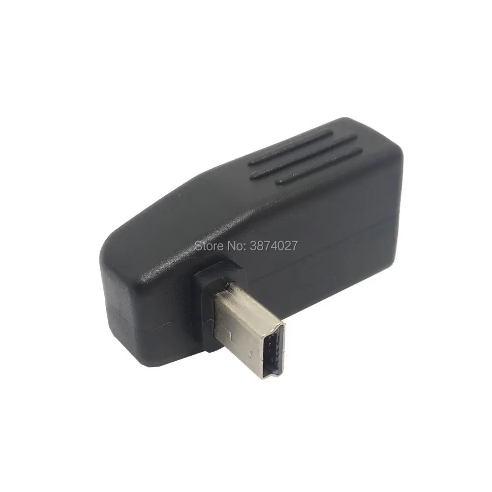 Мини USB 2,0 вверх и вниз и влево и вправо Anlgled OTG USB Женский к Mini 5 P Мужской адаптер разъем 90D USB OTG HOST