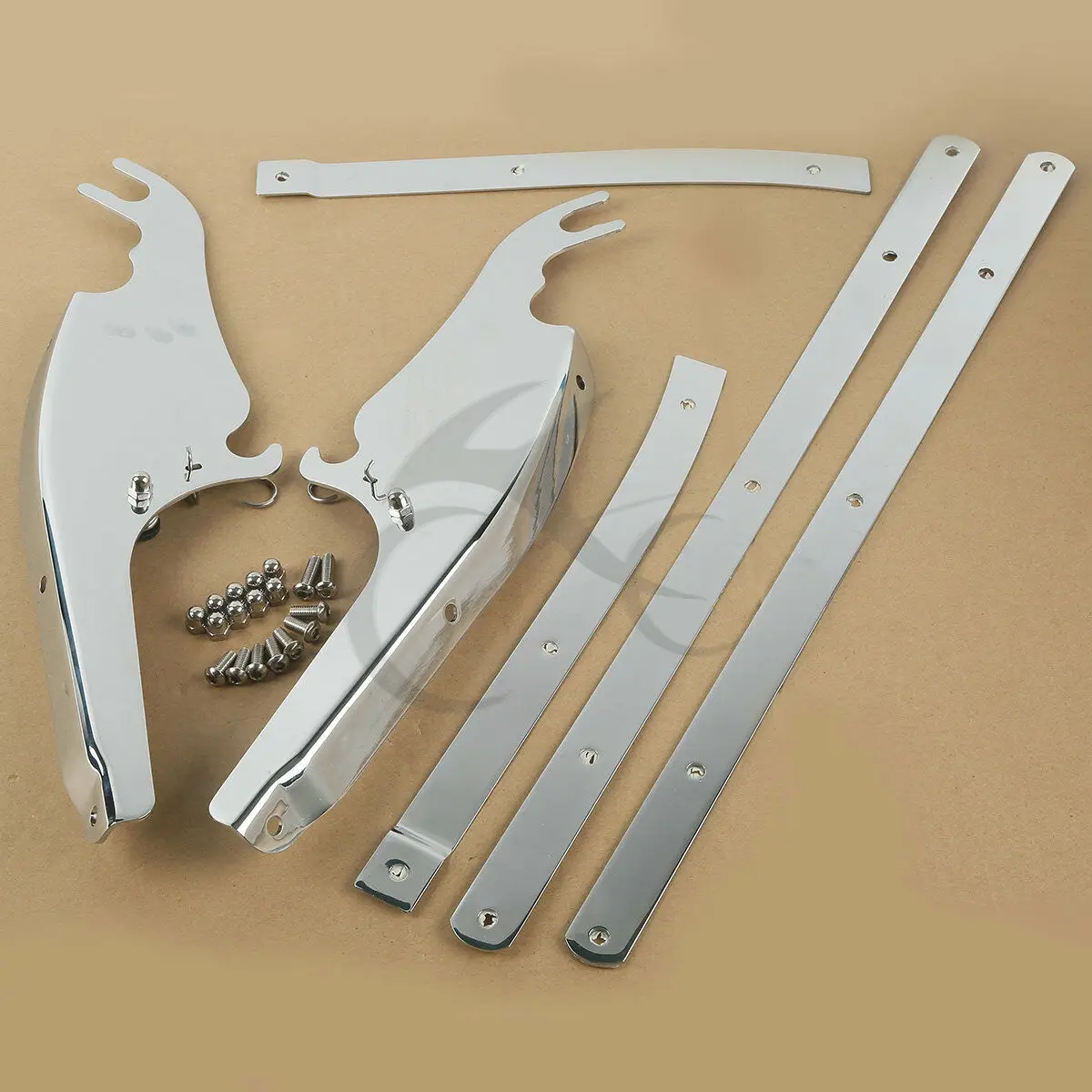 Лобовое стекло мотоцикла Монтажный кронштейн комплект для Harley FL Softail тонкий Fat Boy Deluxe FLS FLST FLSTC FLSTF