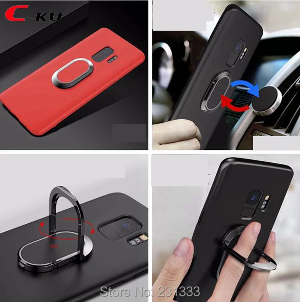 Магнитный автомобильный чехол C ku мягкий из ТПУ с присоской для Samsung Galaxy S9 PLUS note 8