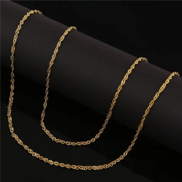 Винни Дизайн Ювелирные изделия 80 см спиральное плетение цепочка Ожерелье для