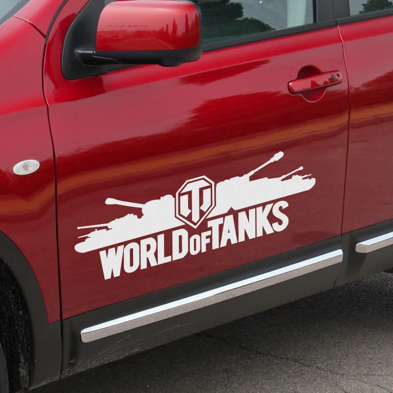 

1 Pair Customizable WORLD OF TANKS Door Stickers Decal Car-Styling For vw audi ford bmw Benz opel Nissan SEAT car accessories