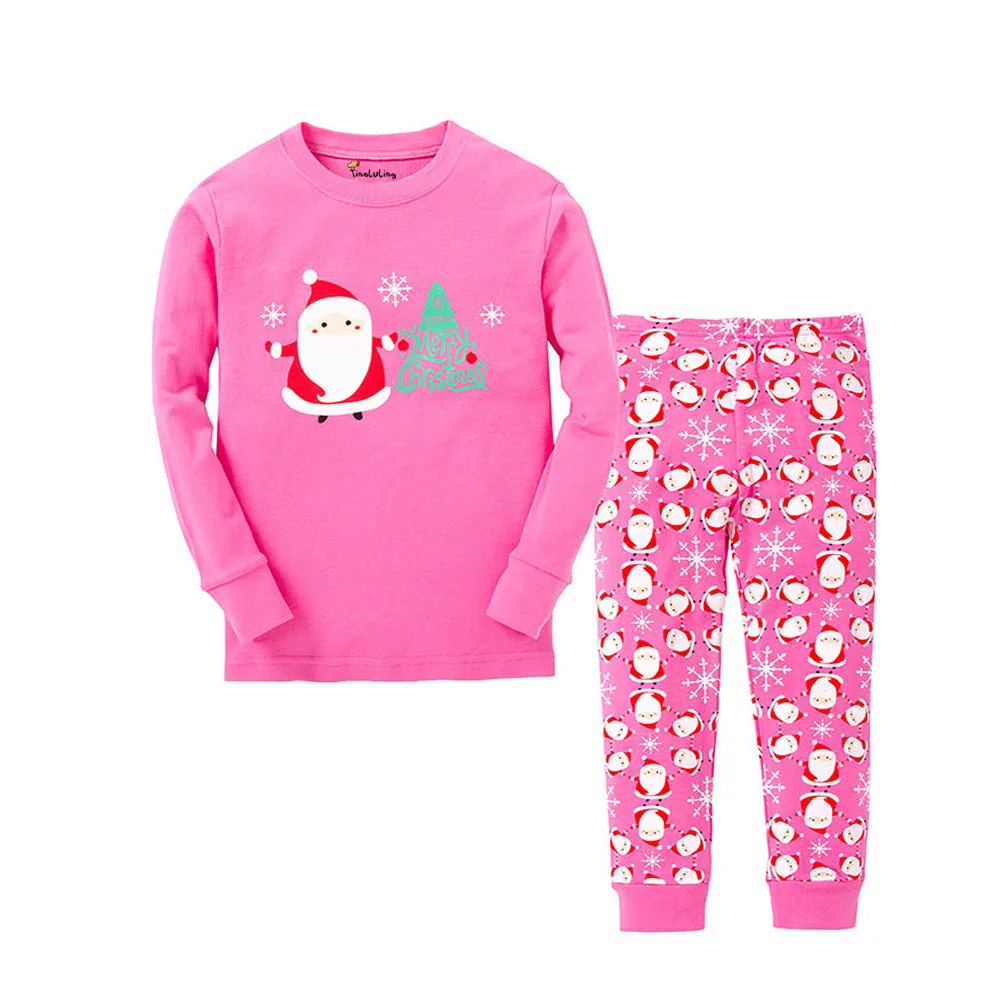 Новое поступление детская Pijama Menino дети хлопок Рождественская Пижама для мальчиков Детские пижамы для девочек пижамы