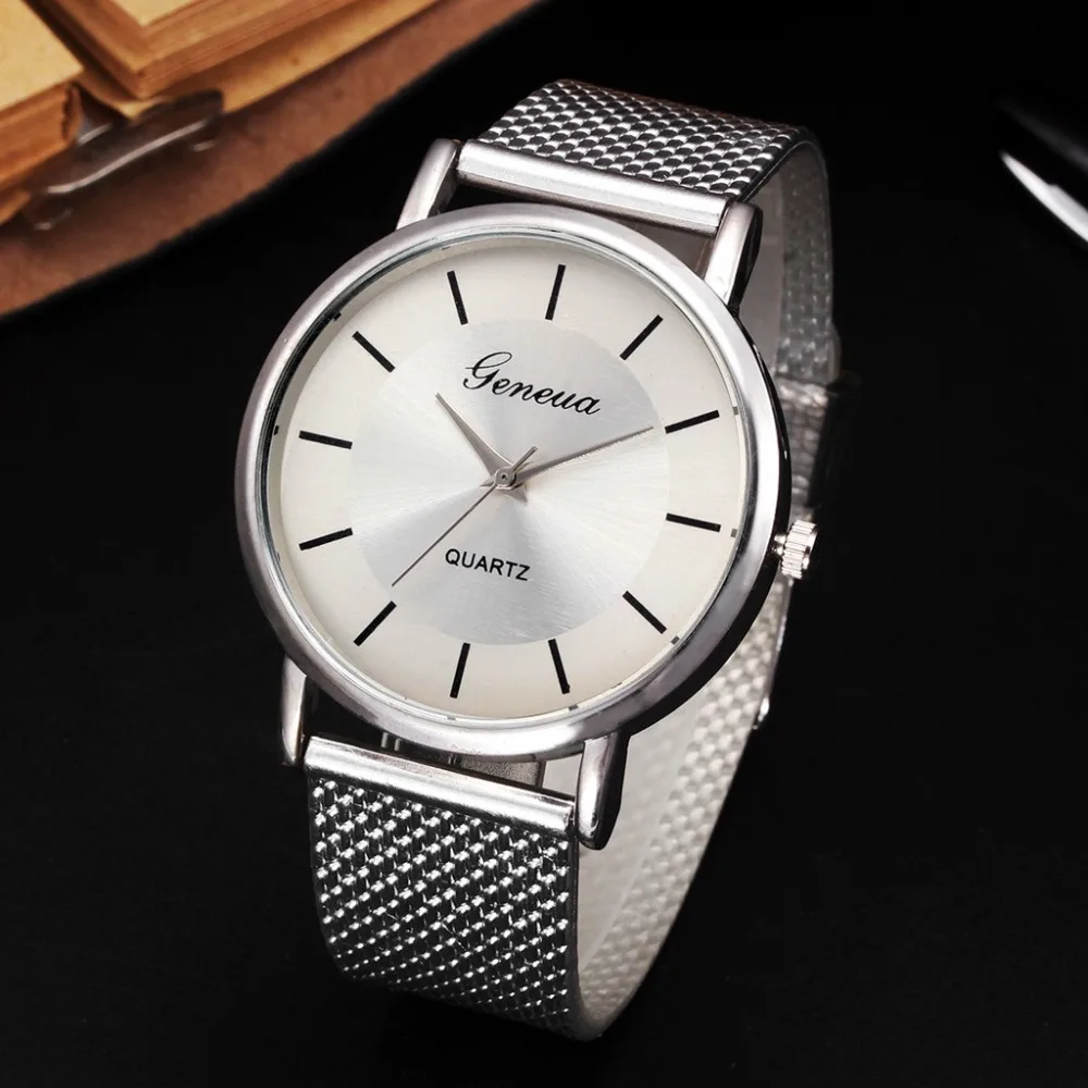 Business Watch 2019 Wrist Men Simple Style Mesh Belt Women Unisex Quartz Watches relogio masculino #tt | Наручные часы