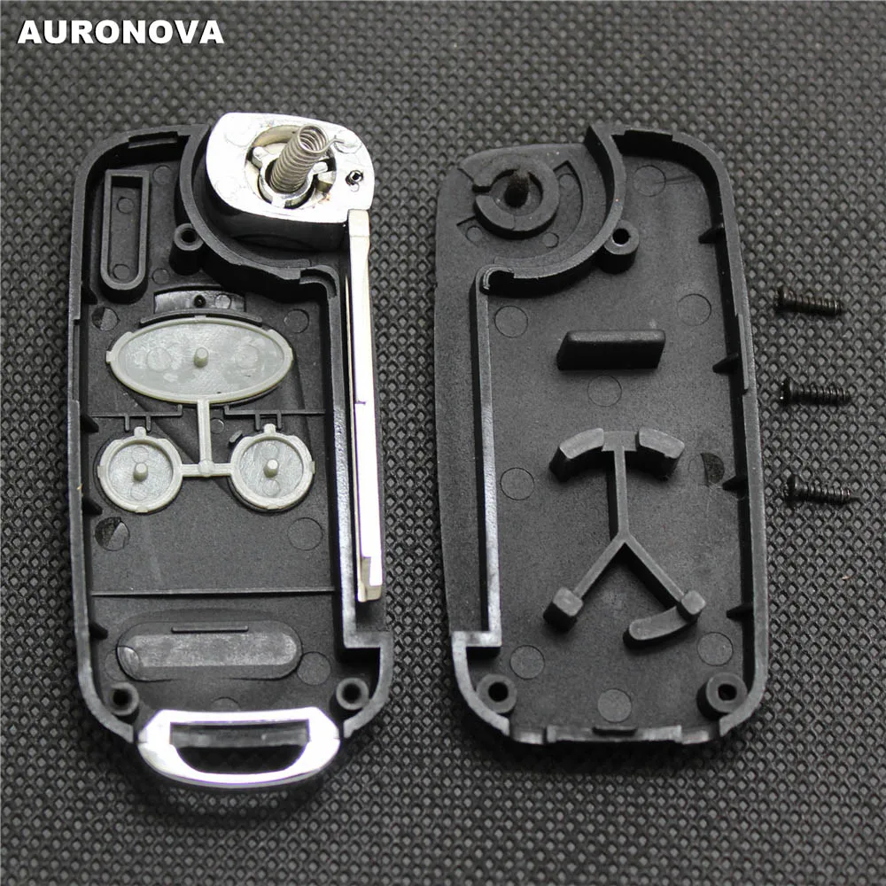 

AURONOVA New Upgrade Folding Key Shell for Honda Accord City Fit Odyssey 3 Buttons Remote Car Key Case With No.1 Blade