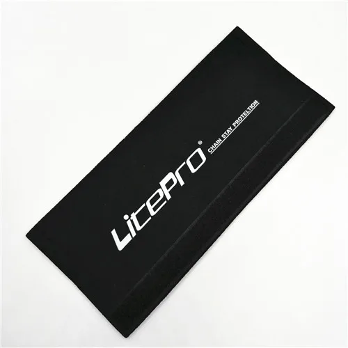 LITEPRO защита цепи велосипеда MTB горный велосипед складной Велосипедное ограждение цепи велосипедная Рама Защитное снаряжение черный/красный - Цвет: Черный