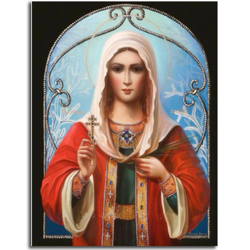 Наш леди Алмазная вышивка православной церкви DIY Kit рукоделие Мозаика Кристалл