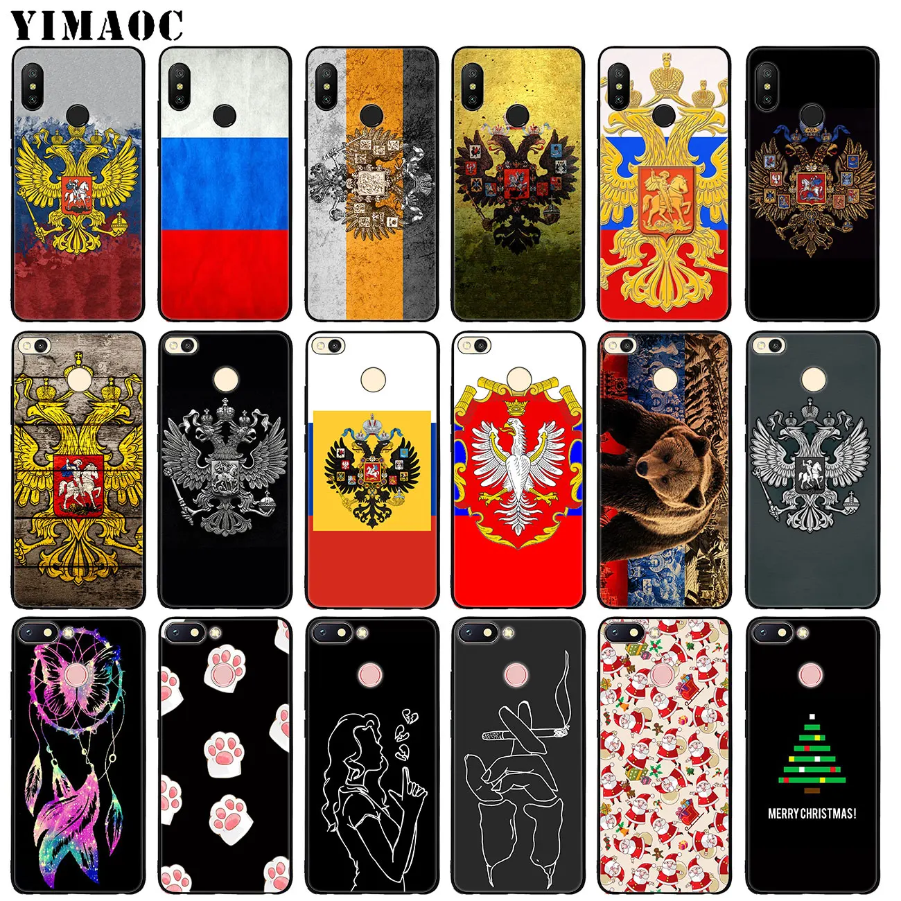 Мягкий силиконовый чехол для Xiaomi MI 10 9 9T CC9 CC9E A3 Pro 8 SE A2 Lite A1 Mi10 Mi9 с флагом Российской