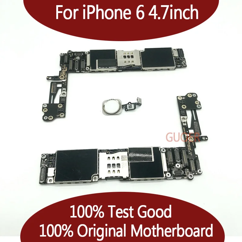 Материнская плата для iPhone 6 16/64/128 Гб белая/чёрная с Touch ID/без|motherboard 16gb|motherboard unlockunlock