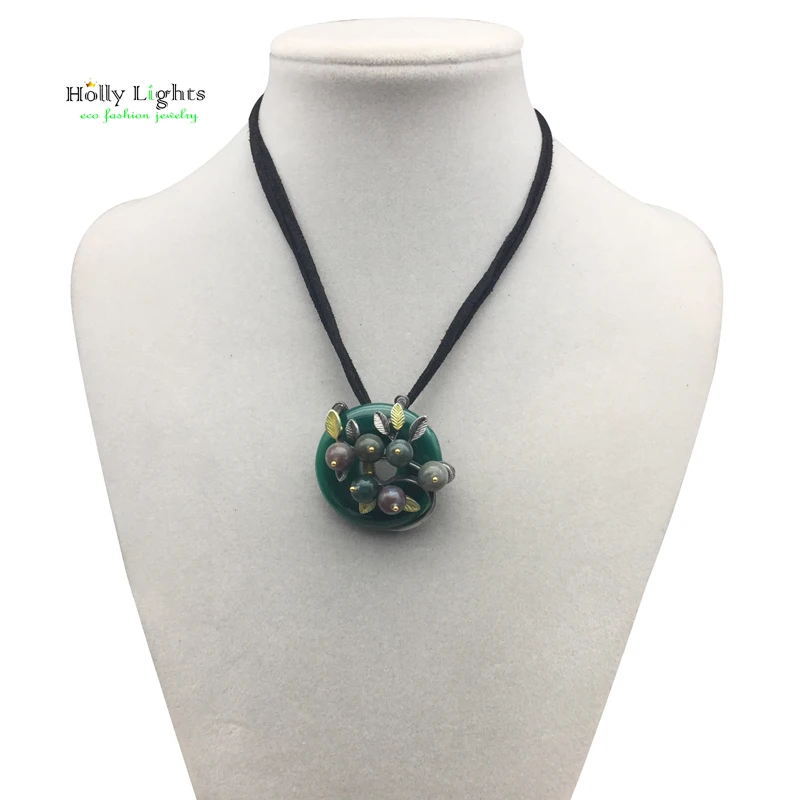 Круглая брошь женская сверхъестественная из камня для шарфов Пряжка Броши лист