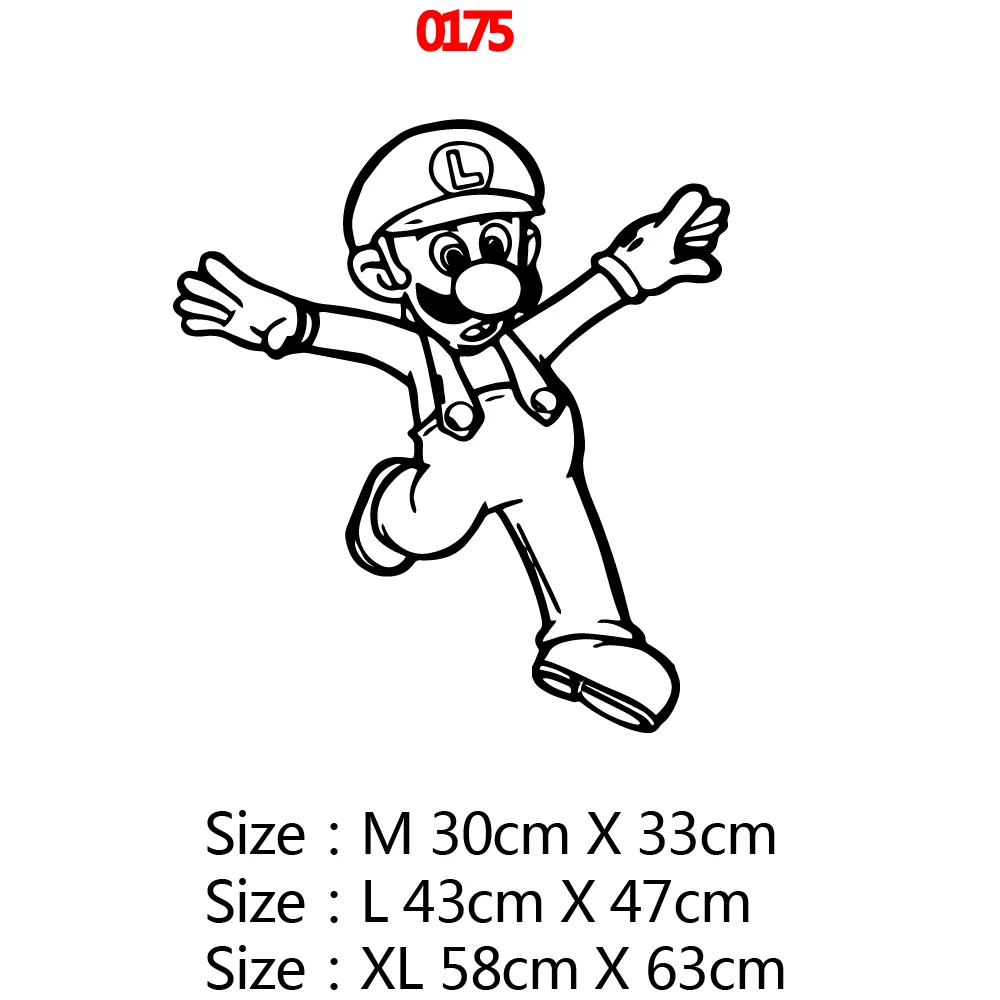 Cute Super Mario Wall Sticker Gamer Removable Stickers Diy Wallpaper Living Room Children Decoration Mural | Дом и сад