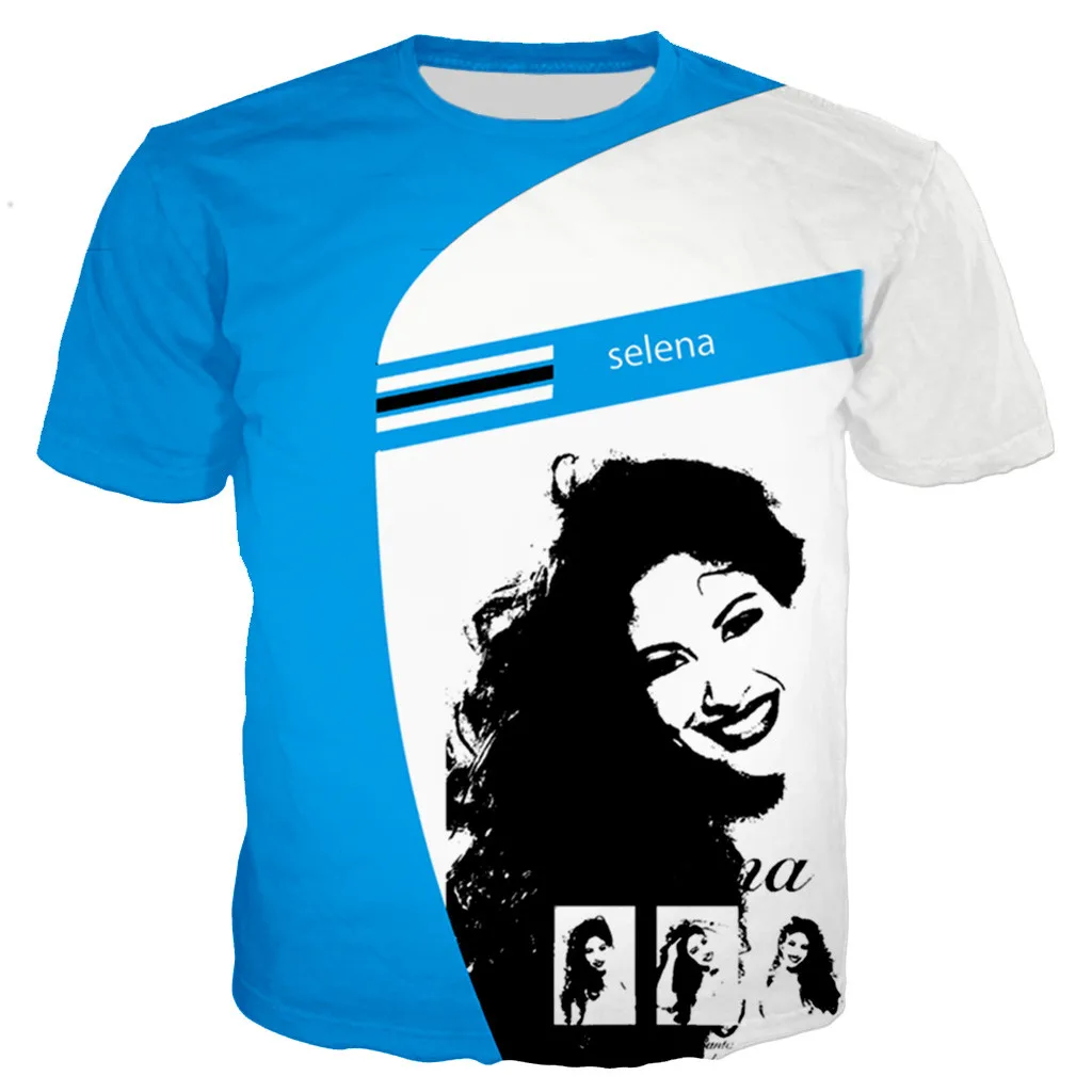 Новое поступление футболка в стиле хип хоп с 3D принтом selena quintanilla