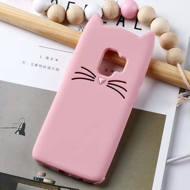 Чехол для samsung Galaxy J3 J5 J7 J6 J4 J2 Pro кошачьими ушками чехол s для samsung S9 S8 S5 A8 A6 плюс S7 S6 Edge Note 8, 9