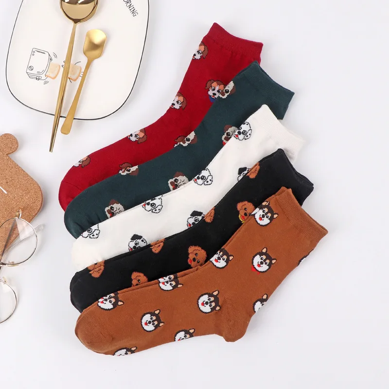 

FRALOSHA 2021 Breathable Women Men Cotton Socks Animals Everyday Four Seasons Socks Art Animated Characters Print Cartoon Socks