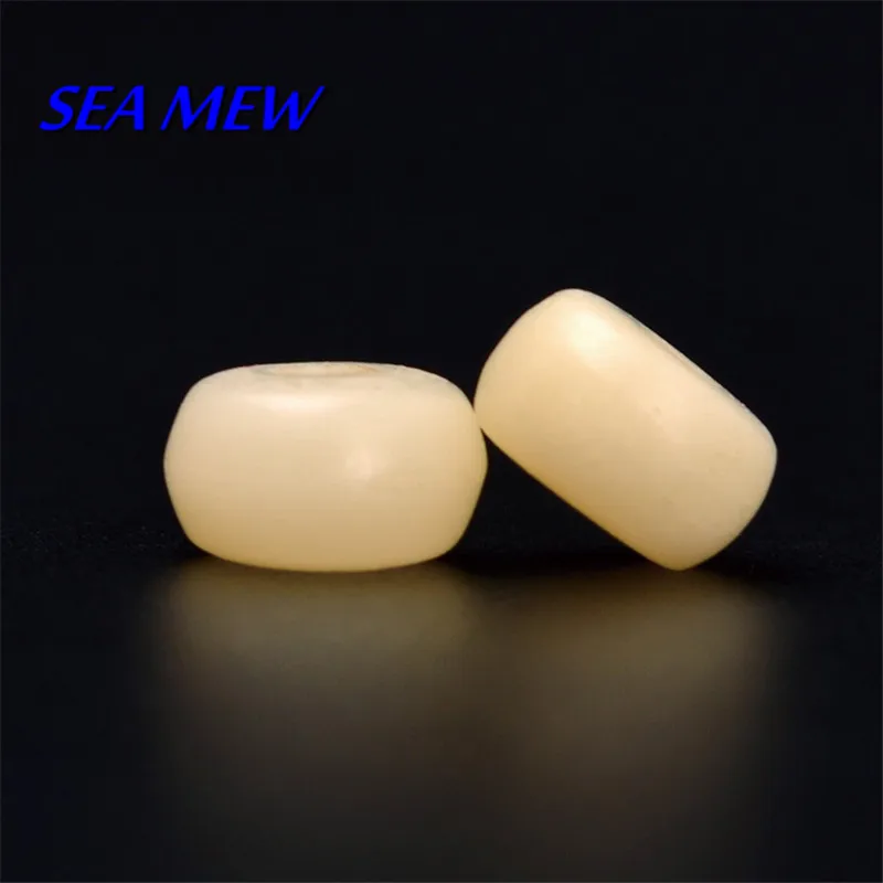 

50 PCS 8mm*5mm Natural Exorcise Evil Spirits Tibet Ox Bovine Bone Spacer Loose Beads Diy Jewelry Accessories 290bz
