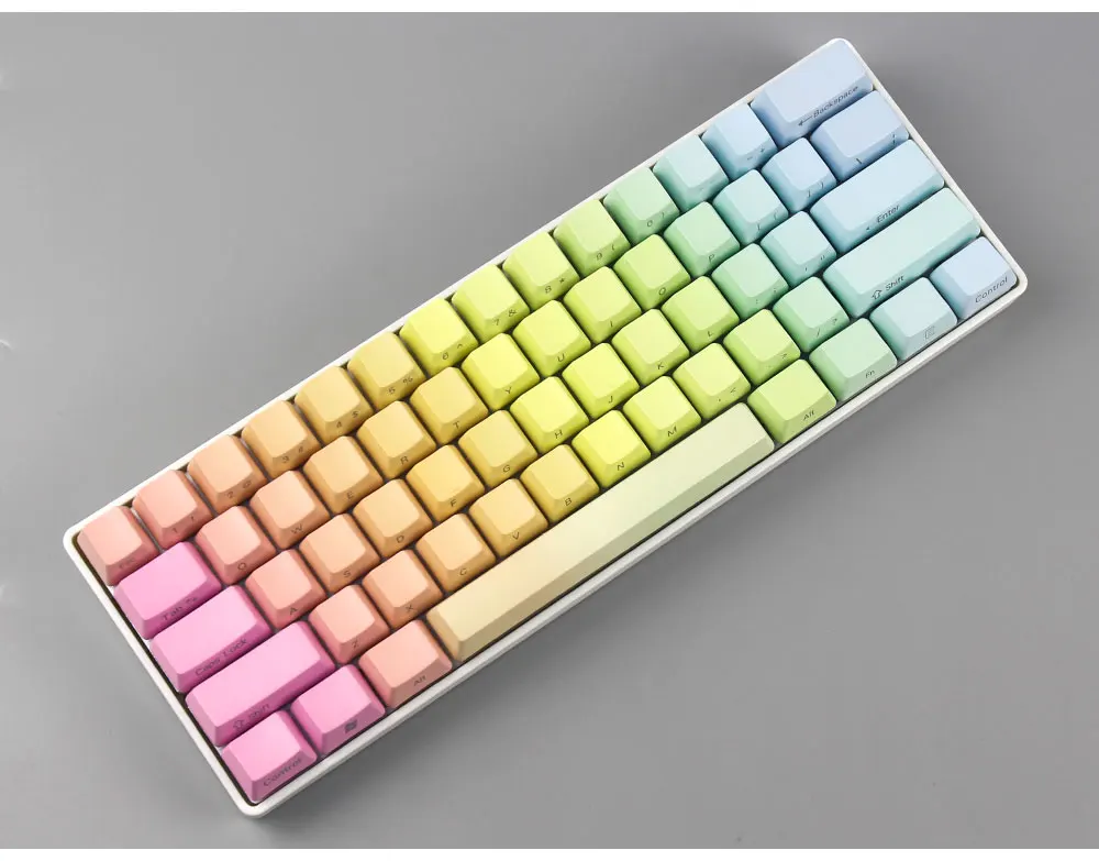 Боковая печать 60 OEM профиль толстые pbt брелки смешанные цвета для mx Переключатель механическая клавиатура GH60 покер 61
