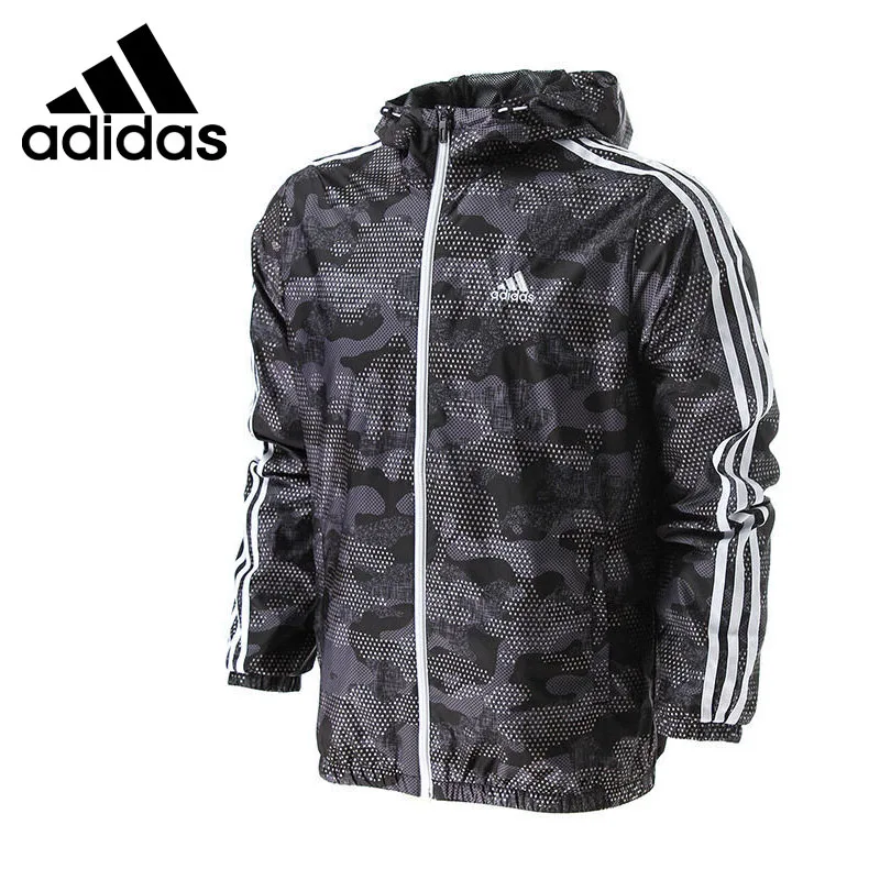 Оригинальный Новое поступление Adidas Performance WB CAMO AOP мужская  куртка с капюшоном Спортивная | Спорт и развлечения | АлиЭкспресс