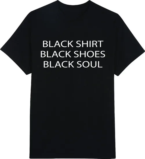 

black shirt shoes soul letters print Women tshirts Cotton Casual Funny T Shirt For Lady Top Tee Hipster black Drop Ship Z-296