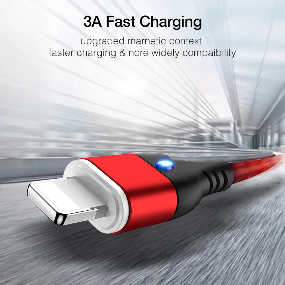 KISSCASE Быстрый Магнитный кабель для устройств Apple iPhone X зарядный Micro USB Type C магнитное