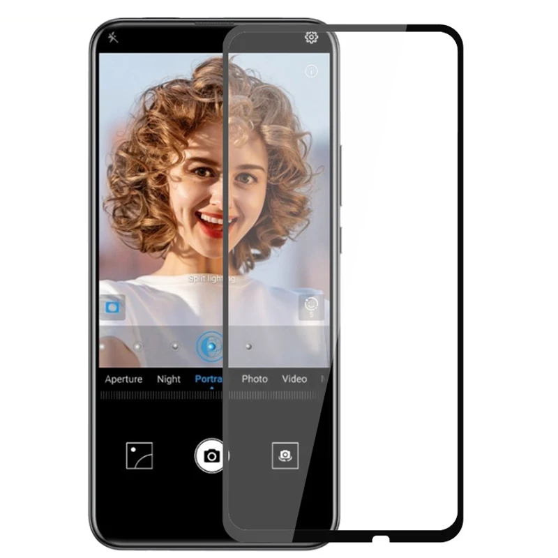 Закаленное стекло с полным покрытием для Huawei P Smart Z защита экрана защитная пленка