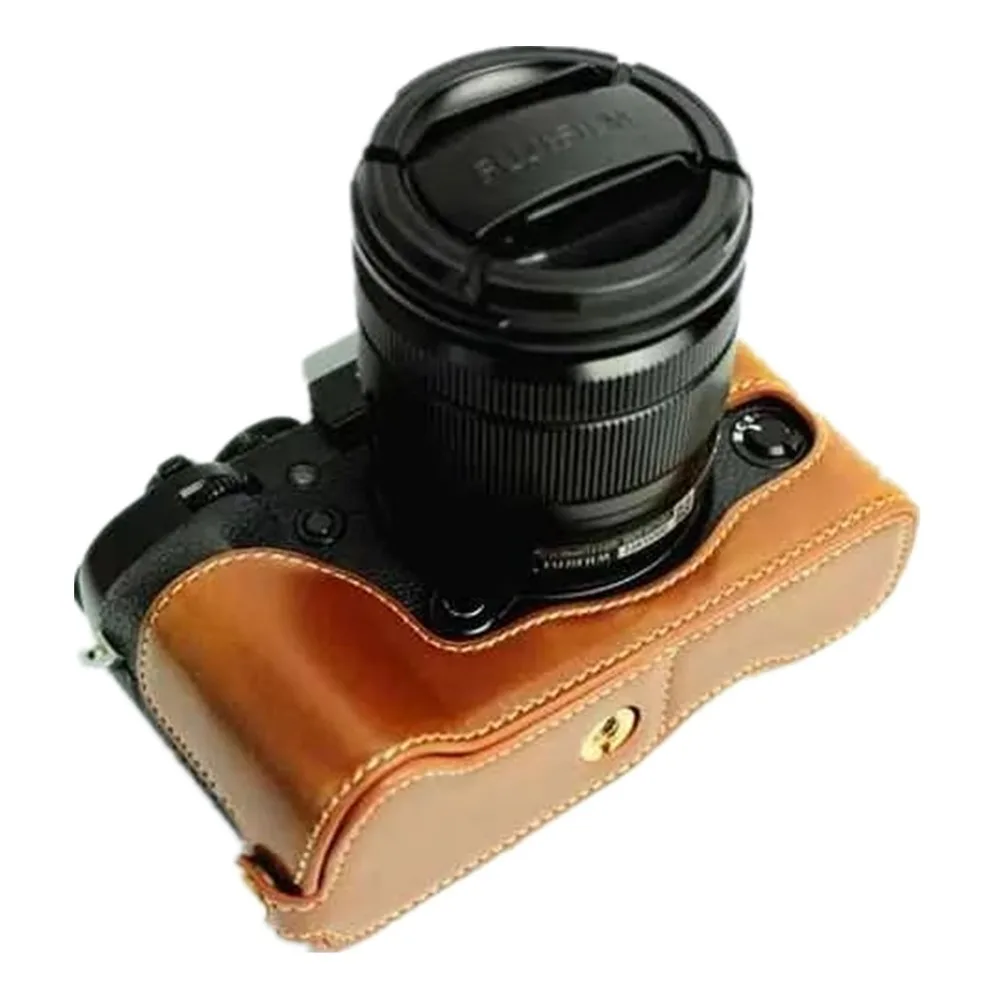 Кожаный получехол для Fuji Fujifilm X-T1/XT1/X T1 цифровая камера с отверстием батареи |