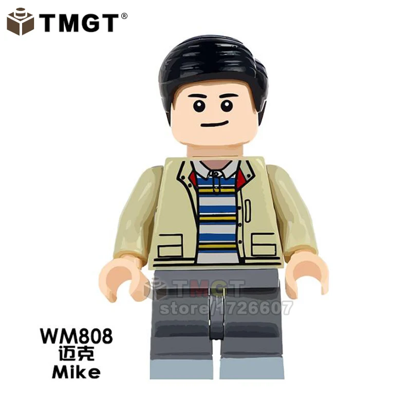 WM808 Marshmellow DJ рок певцы игрушки WM6064 микрофон молоток Фредди Меркурий поцелуй Группа Стэнли пол строительные блоки подарки для детей - Цвет: WM808