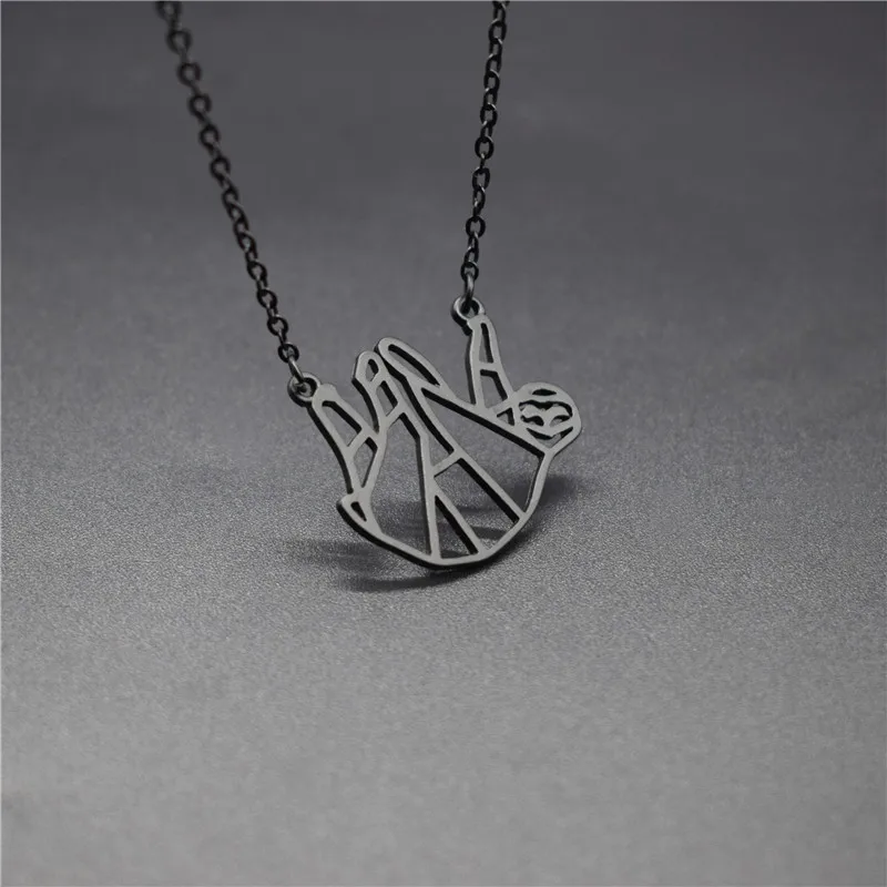 Ожерелье с подвеской в виде оригами 4 цвета