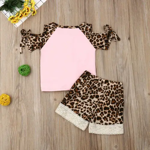 Комплект из 2 предметов модная летняя одежда с леопардовым принтом на бретелях
