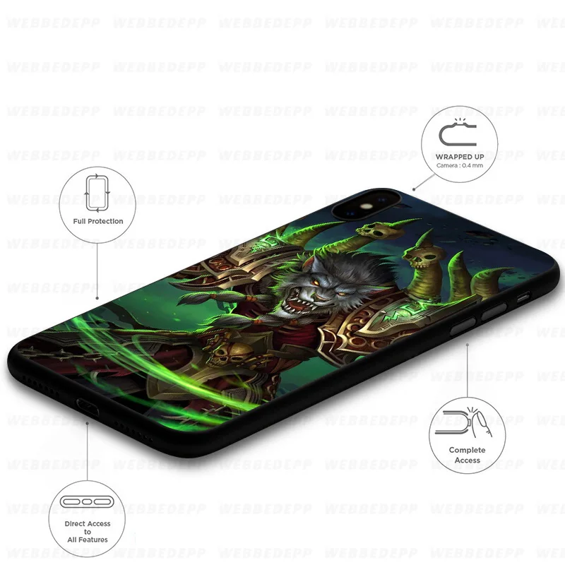 WEBBEDEPP World of Warcraft Soft Case for Huawei Mate Honor 20 6A 7A 7C 7X 8 9 9X 10 View Lite Pro 30 |