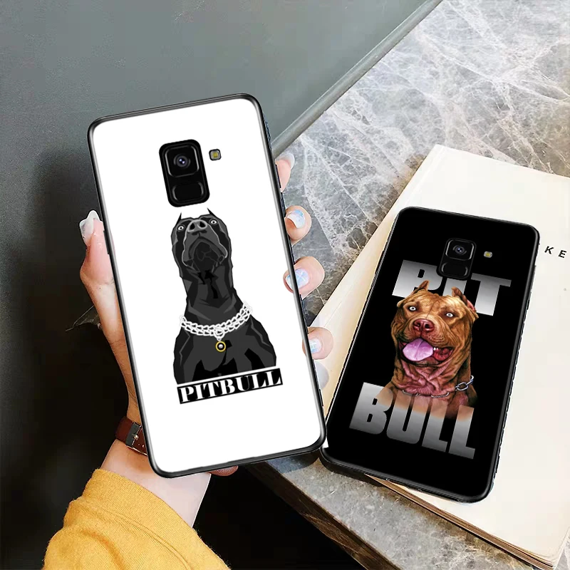 Питбуль прекрасная собака защитный чехол для телефона силиконовый Samsung A2 Core A3 A5 A6
