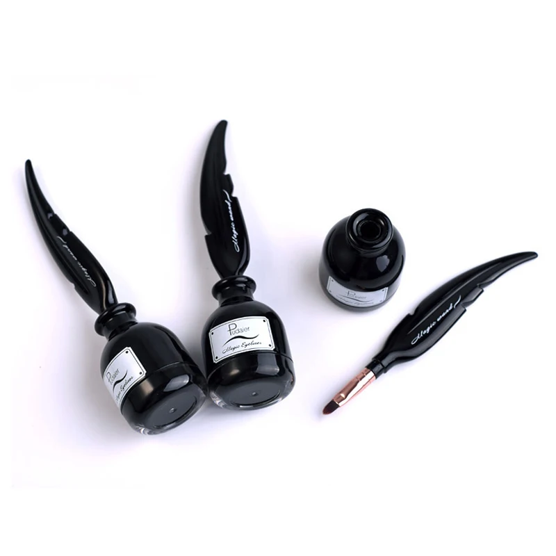 Pudaier 3 мл Перо чернила черный Подводка для глаз Водонепроницаемый Макияж Cat Eye Liner