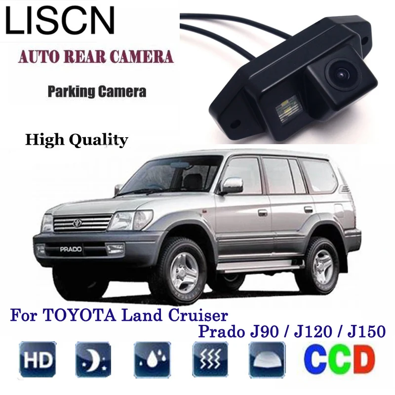 

Rear View Camera For TOYOTA Land Cruiser Prado J90 / J120 / J150 CCD Night Vision RCA / LED License Plate Camera / Backup Camera