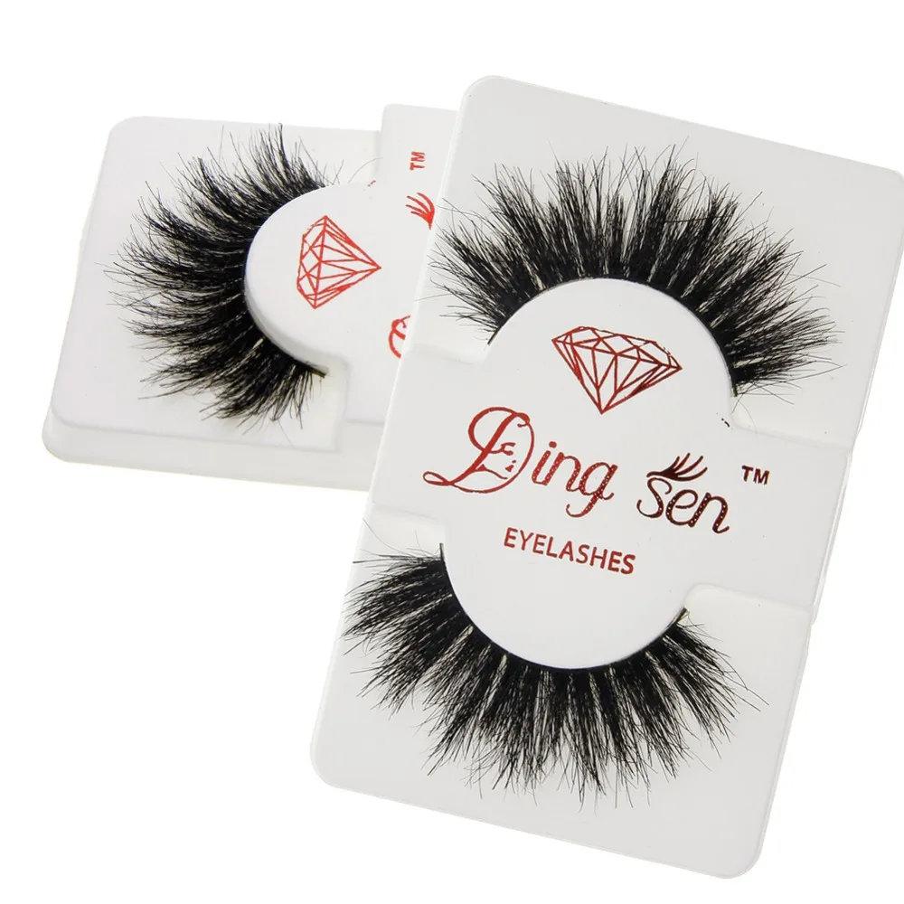 1 пара накладных ресниц ручной работы натуральные толстые длинные конские волосы