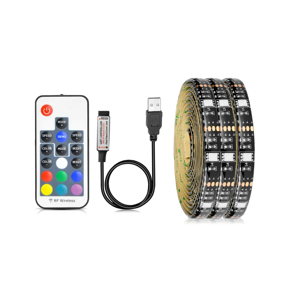 5050 17 клавиш пульт дистанционного управления RGB Светодиодная лента USB